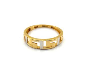 anillo oro 18k con circonita