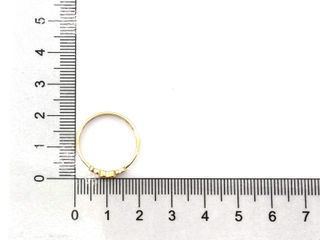 alianza oro 18k con piedra con circonita