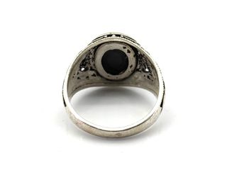 sello plata 925mm con piedra con circonita