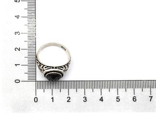 sello plata 925mm con piedra con circonita