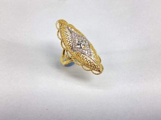 anillo oro 18k con piedra con circonita