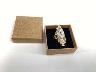 anillo oro 18k con piedra con circonita