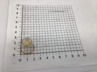 anillo oro 18k con piedra con circonita