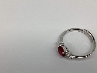anillo plata 925mm con piedra con circonita