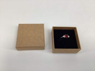 anillo plata 925mm con piedra con circonita