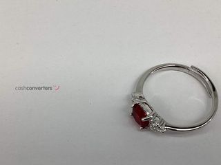 anillo plata 925mm con piedra con circonita