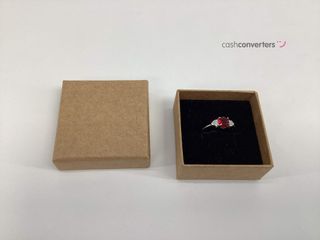 anillo plata 925mm con piedra con circonita