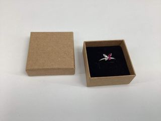 anillo plata 925mm con piedra con circonita