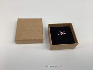 anillo plata 925mm con piedra con circonita