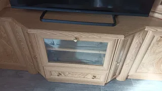 Mueble de Salón Madera y Cristal