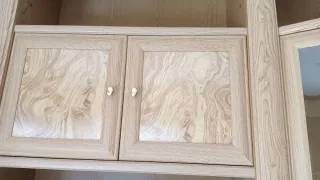 Mueble de Salón Madera y Cristal