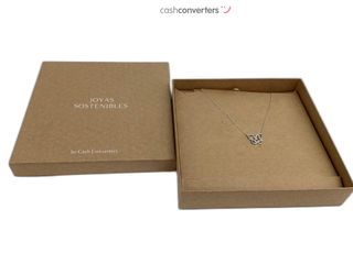 cadena plata 925mm con piedra con circonita 19 2.5cm