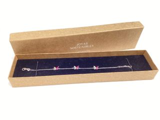 pulsera plata 925mm con piedra con circonita