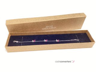 pulsera plata 925mm con piedra con circonita