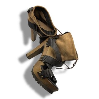 Zara Sandalias Tacón Plataforma Cuña