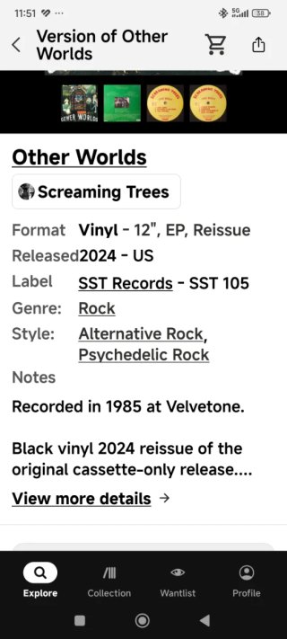 Screaming Trees - Other Worlds LP 12" USA 2024