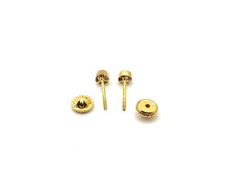 pendientes oro 18k con piedra con circonita