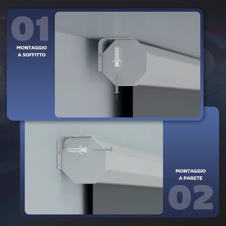 Pantalla de Proyector Motorizada de 100 Pulgadas 4K HD Formato 16:9, Pantalla de Proyector Motorizada Eléctrica con Control Remoto, Pantalla de Videoproyector para Casa, Cine, Oficina, Hogar, 251X...