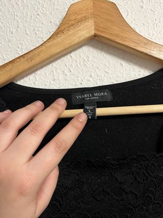 Camiseta Ysabel Mora encaje manga larga Talla L