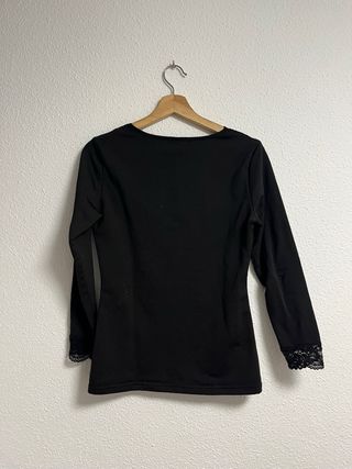 Camiseta Ysabel Mora encaje manga larga Talla L