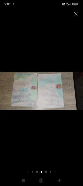 Cartas perfumadas lote de 2 cartas con sobre