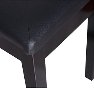 HOMCOM Taburete de Piano Profesional con Compartimento de Almacenamiento Ecopiel, Madera 76 X 36 X 50Cm Negro Taburete Banco Silla para Piano con Compartimento de Almacenamiento
