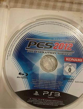 PES 2012 PS3 Juego Fútbol