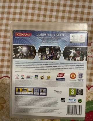 PES 2012 PS3 Juego Fútbol