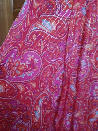 Vestido largo fiesta paisley