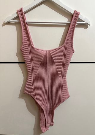 Body Zara Rosa Talla S (Pequeña XS)