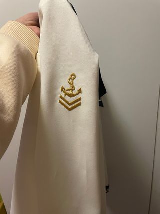 Traje de comunión marinero blanco y azul