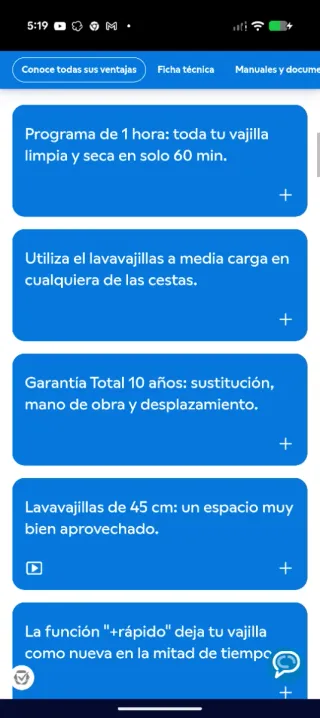 Lavavajillas Balay 45cm Antihuellas