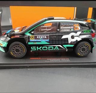 Skoda Fabia Rally Safari Kenya #22 Ixo 1/18