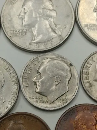 Lote 8 monedas EEUU