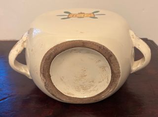 Fiasca in maiolica stile Montelupo