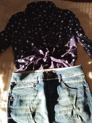 Camisa Zara Estrellas Talla XS