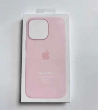 Custodia in silicone per iPhone 13 Pro Rosa Tiza