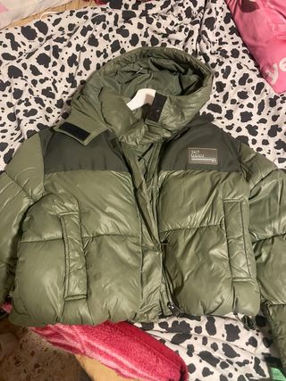 Chaqueta acolchada verde