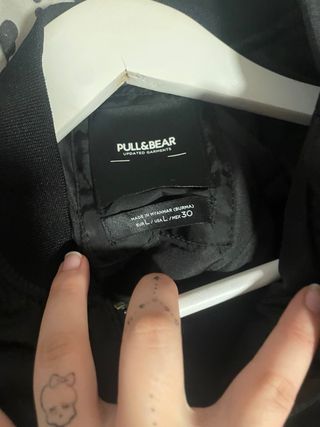 Chaqueta bomber negra