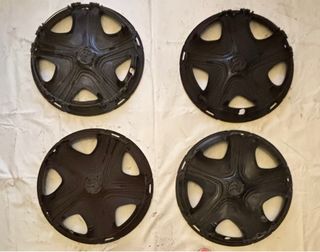 Tapacubos Citroën 16 Negro y Plata