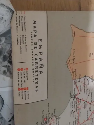 Mapa Carreteras España ULLOA-OPTICO Antiguo
