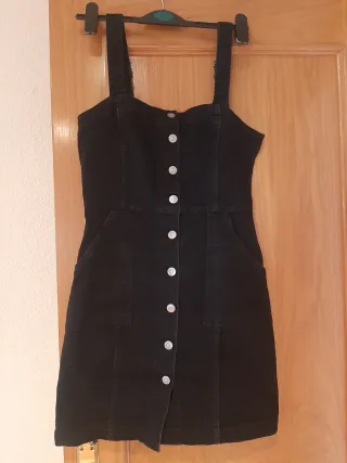 Vestido vaquero H&M negro
