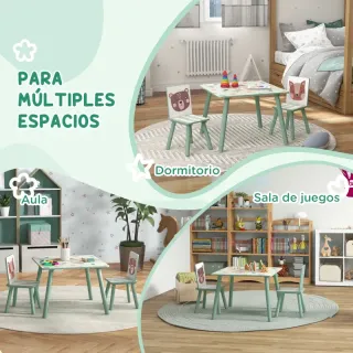 Mesa y 2 Sillas Infantiles