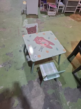 Mesa y 2 Sillas Infantiles