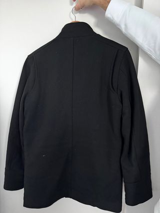 Chaquetón Zara Militar Talla M Negro