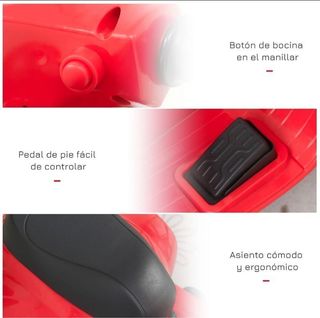 Moto Vespa Roja infantil