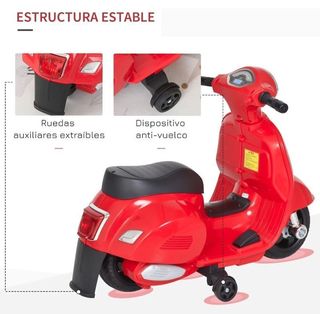 Moto Vespa Roja infantil