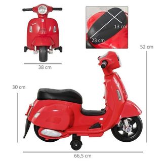 Moto Vespa Roja infantil