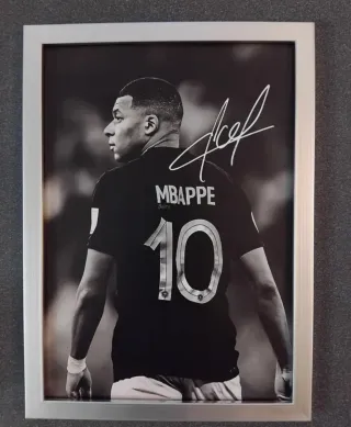 Cuadro Mbappé 10 Firmado