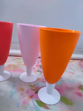 Juego 4 Copas Tupperware